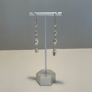 Twisted Dangle Earrings in Sterling Silver